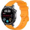 GIOPUEY Cinturini Compatibile con Realme Watch S2, Morbido Silicone Cinturino [Resistente all'Usura] [Traspirante] - Yellow