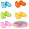 Lyreh 5 Paia Mini Scarpe per Bambole, Plastica Mini Scarpe Carine Colorate Accessori Ricambio Abiti Bambola Alla Moda di Alta Qualità Adatte per Bambola 17cm Non Incluse(Stile Sneakers Lacci)