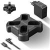 NEEWER Caricabatterie USB a 4 Canali per LP-E6/LP-E6N/LP-E6NH/LP-E6P Compatibile con Canon EOS R5 Mark II 6D Mark II 5D Mark III 5D Mark IV Fotocamere, Ricarica Rapida con Caricatore PD 45W, NW-P4
