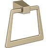 Amerock Anello portasciugamani da 173 mm, champagne dorato, roccia nera, accessori da bagno, accessori da bagno