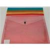 Marchi Vari RB11380 2095629 - Assortiti - 23 x 32 - A4 - polipropilene trasparente, chiusura con bottone a pressione, colori assortiti.