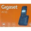 GIGASET- SIEMENS Gigaset A116 - S30852-H2801-R101 - Telefono Corless Nero