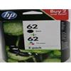 HP N9J71AE, HP 62 - Nero + Colori - Kit 2 cartucce ORIGINALI HP per DeskJet Ink Advantage 5645, Envy 5540 Series, Envy 5540 e-All-in-One, Envy 5542 e-All-in-One, Envy 5544 e-All-in-One, Envy 5545 e-All-in-One, Envy 5547 e-All-in-One, Envy 5548 …
