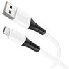 HOCO X82M.WH - HOCO Cavo Dati X82 2.4A in Silicone Micro-USB - White - Lunghezza: 1 m, Peso: 21 g - Materiale della trapunta esterna: silicone - Materiale del giunto: silicone - Nucleo: (43/0.08) 2+(13/0.08) 2 OD3.5mm - Supporta la ricarica di corrente …