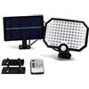 Aigostar B10201OP5 - Applique LED con pannello solare e sensore di movimento nera 6500K - Potenza:2.4W - Colore della luce:Luce fredda - Flusso luminoso:350lm - Grado di protezione IP:IP65 - Tipologia pannello solare:Policristallino - CapacitÃ ..