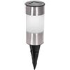 Aigostar B10201NL6 - Lampioncino LED solare in acciaio inox 6500K - Potenza:0.012W - Flusso luminoso:1.2lm - Colore del prodotto:Argento - Colore della luce:Luce fredda - Vita utile:15000h - Tipologia pannello solare:Silicio amorfo - Ambiente:Esterno
