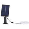 Aigostar B10201NY5 - Striscia LED Solare 2+3m 6500K 30W - Colore della luce:Luce fredda - Flusso luminoso:300lm - Grado di protezione IP:IP65 - Lunghezza:3m - Tipologia pannello solare:Policristallino - Voltaggio:DC3.2V - Lunghezza del cavo:2.2m - …