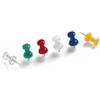 Marchi Vari 78809 - Spilli cartografici - Gambo in acciaio da cm. 1, in colori assortiti. SPILLI A CLESSIDRA - Conf. 30 pz.