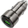 HOCO - Z52 - Caricabatterie da auto USB-C PD 38W + USB QC3.0 - Transparent Black. Materiale: PC+ABS ignifugo. Lunghezza diametro: 59 28 mm, peso: 21 g. Uscita: Tipo C: 20 W (PD/QC/FCP/AFC), USB-A: 18 W (QC/FCP/AFC), Tipo C+USB-A=20 W+18 W.