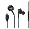 Samsung EO-IC100BBE - Samsung AKG Tipo C Stereo HF, Nero (Conf. bulck) - Sensibilita': 93,2 dB - Impedenza: 32 ohm - Connettivita': USB-C - Risposta in frequenza: 20 20 kHz - Controllo via cavo