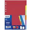 Favorit 100204883 - Intercalari/Divisori realizzati in cartoncino 100% riciclato da gr.240 colorato in 6 differenti colori con foratura universale. 6 tacche neutre. Formato (A4) cm.21x29,7.