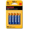 KODAK KB0100 - Batteria Kodak Max alkaline stilo tipo AA pz.4