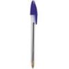 Bic 942914 - Penna a sfera Cristal- Bic - Medium Classic - blu - 1 mm - Cappuccio e tappino del colore dell'inchiostro, fusto esagonale trasparente o traslucido per il controllo dell'inchiostro. Cappuccio anti soffocamento. Disponibili in tre punte: …