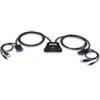 Marchi Vari IDATA KVM-522U - Nero - - Hub-Switch - Permette di lavorare con 2 computer USB utilizzando una sola tastiera, un mouse e un monitor - Basta semplicemente collegare i cavi - niente altro viene richiesto - Emulazione tastiera e mouse per …