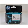HP C9352AE, HP 22 - Colori (5 ml) - - Cartuccia Originale HP per Deskjet F 370, Deskjet F 375, Deskjet F 380, Deskjet F 2180, Deskjet F 2187, Deskjet F 2280, Deskjet F 4140, Deskjet F 4172, Deskjet F 4180, Deskjet F 4190, Deskjet 3920, Deskjet 3940, …