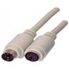 CO-LINE ICOC 08-CU-S - M/F - 2 Mt. - Cavo Prolunga Tastiera PS2 M/F - Lunghezza 2 m dritto - Colore grigio