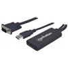 Marchi Vari IDATA HDMI-VGA3M - Adattatore VGA-HDMI - Converte facilmente il video VGA e l'audio USB in un segnale digitale HDMI - Ideale per connettere Mac, PC e laptop a monitor ad alta definizione, televisori ad alta definizione, proiettori e molto …