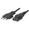 Marchi Vari ICOC 01-NC/I - Nero - 1,8 mt. - Cavo Alimentazione C13 F a Italiana 1,8m Nero - Cavo alimentazione con presa VDE a spina italiana 3 poli - Connettori tipo: IEC-320-C13 (F) a CEI 23-SO - Tipo cavo: H05VV-F3Gx 0.75 mm2 - Sezione cavo: 0.75 mm2 …