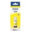 Epson C13T00P440, EPSON 104, Giallo, Inchiostro ORIGINALE per EcoTank ET-2710, EcoTank ET-2710 Series, EcoTank ET-2710 Unlimited, EcoTank ET-2711, EcoTank ET-2712, EcoTank ET-2714, EcoTank ET-2714 Unlimited, EcoTank ET-2715, EcoTank ET-2720, EcoTank …