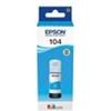 Epson C13T00P240, EPSON 104, Ciano, Inchiostro ORIGINALE per EcoTank ET-2710, EcoTank ET-2710 Series, EcoTank ET-2710 Unlimited, EcoTank ET-2711, EcoTank ET-2712, EcoTank ET-2714, EcoTank ET-2714 Unlimited, EcoTank ET-2715, EcoTank ET-2720, EcoTank …