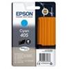Epson C13T05G24010, EPSON 405, cartuccia Originale, Ciano, 5,4 ml, per circa 300 pagine per WorkForce EC C 7000, WorkForce Pro WF 3800 Series, WorkForce Pro WF 3820 DWF, WorkForce Pro WF 3825 DWF, WorkForce Pro WF 3830 DWTF, WorkForce Pro WF 4800 Series …
