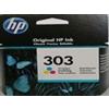 HP T6N01AE, HP 303 - Colori - 4 ml. - Cartuccia ORIGINALE HP per Tango, Tango X, Envy Photo 6200 Series, Envy Photo 6220, Envy Photo 6230, Envy Photo 6230 wifi, Envy Photo 6232, Envy Photo 6234, Envy Photo 7100 Series, Envy Photo 7130, Envy Photo 7134, …