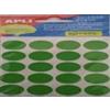 Marchi Vari A2066 2071027.VE - Verde - Diam. 19 mm. - Bollini circolari Diam. 19 mm. colore Verde. Conf 100 bollini