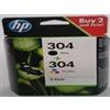HP 3JB05AE, N9K06AE+N9K05AE, HP 304 Nero+Colori KIT 2 CARTUCCE ORIGINALI HP per DeskJet 2620, DeskJet 2621, DeskJet 2622, DeskJet 2623, DeskJet 2630, DeskJet 2632, DeskJet 2633, DeskJet 2634, DeskJet 3720, DeskJet 3720 Series, DeskJet 3720 blue, DeskJet..
