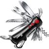 ZIMAIC Coltello Svizzero 15 in 1 Coltello Multiuso, Coltello Tascabile Multifunzione in Acciaio Inossidabile, Cacciavite, Sega, Ideale per Esterno, Sopravvivenza, Campeggio