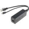DSLRKIT Active PoE Splitter Power Over Ethernet 48V to 5V 2.4A Micro USB Plug for Raspberry Pi B/B+/2/3