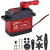 diymore 35KG Servo Motore Digitale ad Alta Coppia di Ingranaggi in Metallo Pieno Impermeabile per Auto RC Elicottero Aereo Fai da Te,Angolo di Controllo 270°