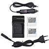 DSTE 2-pacco IA-BP85ST Batteria + Caricabatteria Compatibile per Samsung VP-MX20 VP-MX25 HMX-H100 HMX-H105