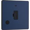 British General BG Electrical Evolve - Unità di connessione fusa non commutata con indicatore LED di alimentazione, 13A, colore: Blu opaco