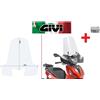 GIVI Parabrezza COMPLETO KIT ATTACCHI PIAGGIO Beverly 300-400 HPE 2023 2024 2025 GIVI