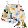 Fnaobai Letto per uccelli per gabbia, caldo nido invernale, amaca con gancio per appenderlo, accessorio per piccoli uccelli, parrocchetti, calopsitte, calopsitte, conuri, criceti (beige, M)