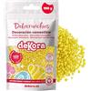 dekora - Dekocrunchies limone 100g, Zuccherini Decorativi per dolci, Sprinkles per Torte croccanti e dal sapore intenso, Perle di Zucchero commestibili per decorare torte, biscotti, cupcake e dessert