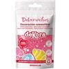 dekora - Dekocrunchies fragola, Zuccherini Decorativi per dolci, Sprinkles per Torte croccanti e dal sapore intenso, Perle di Zucchero commestibili per decorare torte, biscotti, cupcake e dessert