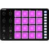 Nikou Controller MIDI a 16 tasti, tastiera MIDI RGB retroilluminata, connettore BT, uscita 3,5 mm con bassa latenza, batteria integrata (nero)