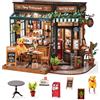 Rolife Kit fai da te per casa in miniatura per ristorante brillo, kit modellino