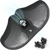 KOOOGEAR Sella per bicicletta da uomo e da donna, comoda, extra larga, traspirante, ergonomica, universale, ricambio per mountain bike, bici da città, Ebike, cyclette (nero)