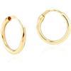 Monde Petit Orecchini a cerchio da donna - oro giallo 18K (750)