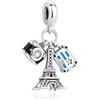 Nbsameng Ciondolo in argento Sterling 925 con ciondolo a forma di albero genealogico della vita, gioielli fai da te da donna, Argento