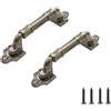 SYDARSYN 2 pezzi Antico Cancello di Legno Maniglia della Porta Lega di Zinco Maniglie per Mobili da Cucina Maniglie per Cassetti per Armadio Scorrevole Porta Maniglia per Tirare 128mm