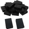 CAAGGMM Distanziatori in Plastica, 25 Pezzi Set di Distanziatori per Vetri in Plastica, 60 x 40 x 20 mm Distanziale per Piastrelle, Distanziale per Mobili Set, per Mobili, Porte e Finestre, Nero
