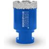 HERZO Punta Diamantata 35mm con Filettatura M14，Vacuum Brasato Foretto Diamantato per Porcellana Piastrella Granito Marmo Taglio a Secco