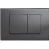 Wunderbad Piastra di comando compatibile con Geberit Duofix Sigma/Delta/BASIC per 2 quantità di lavaggio (Gunmetal)