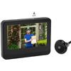 Asixxsix Spioncino Digitale, Spioncino WiFi Intelligente 1080P con Display LCD 4,3 Pollici, Rilevamento del Movimento PIR, Audio Bidirezionale, Visione Notturna, Modifica della Voce