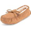 Polar Donna Mocassinos Camoscio Di Pecora Australiana Pelliccia Pantofole - TAN40 AYC0225