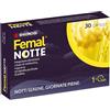 Femal Notte Menopausa, 30 Capsule, Integratore Alimentare Naturale Non Ormonale per contrastare i disturbi del Sonno, Estratto di Polline, Melatonina e Magnesio, Senza Glutine