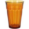 Duralex Set di 4 bicchieri impilabili in vetro temperato da 36 cl, confezione da 4 bicchieri da cucina resistenti per acqua, succhi e bibite, uso quotidiano, colori assortiti, collezione Picardie